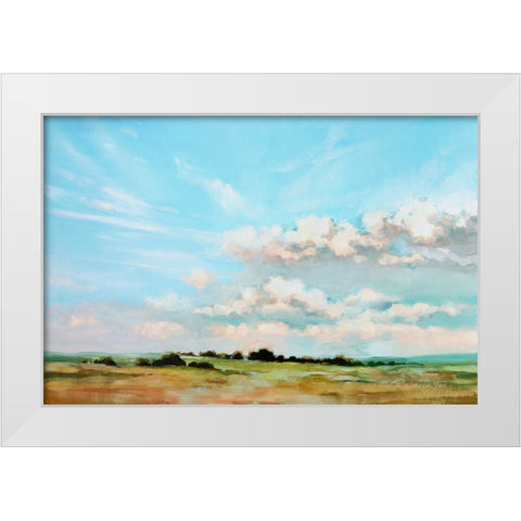 Perfection White Modern Wood Framed Art Print by Fox, Rebecca