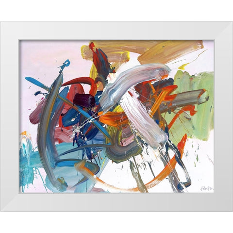 Time Has Wings White Modern Wood Framed Art Print by Fai, Fong