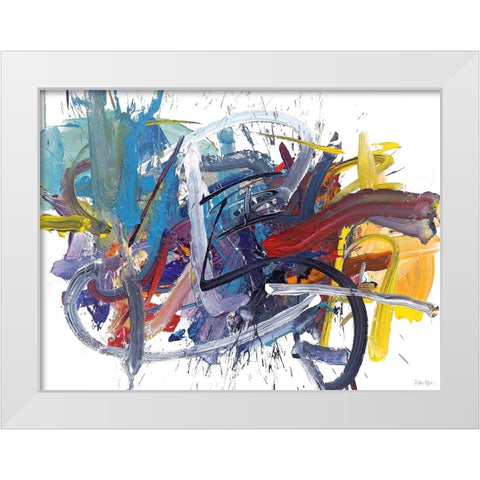 Unruly Moments White Modern Wood Framed Art Print by Fai, Fong