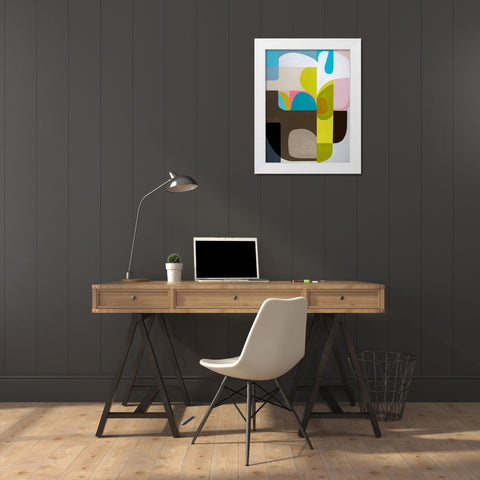 Tangled Sky and Garden White Modern Wood Framed Art Print by Griese, Marion