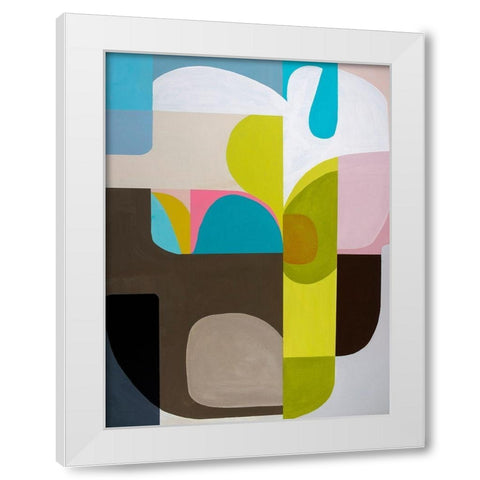 Tangled Sky and Garden White Modern Wood Framed Art Print by Griese, Marion