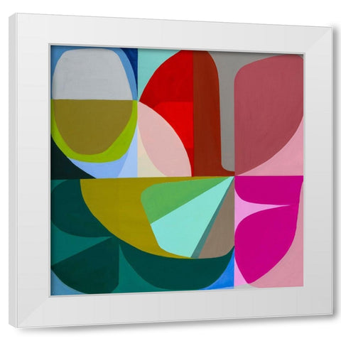 To the Green Just Beginning White Modern Wood Framed Art Print by Griese, Marion