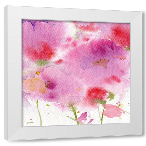 Serenade White Modern Wood Framed Art Print by Golden, Sheila