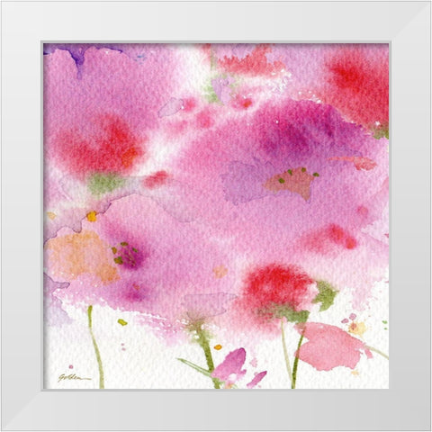 Serenade White Modern Wood Framed Art Print by Golden, Sheila