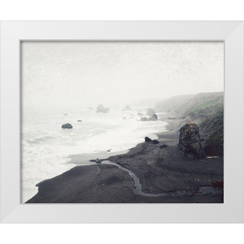 The Sea Cast a Spell White Modern Wood Framed Art Print by Grainne, Lupen