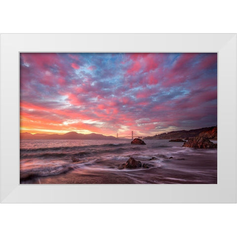 Memorable White Modern Wood Framed Art Print by Gordon, Dave