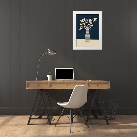 Limoges Vase White Modern Wood Framed Art Print by Galante, Megan