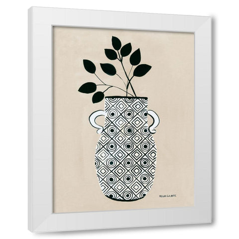 Luna Vase White Modern Wood Framed Art Print by Galante, Megan