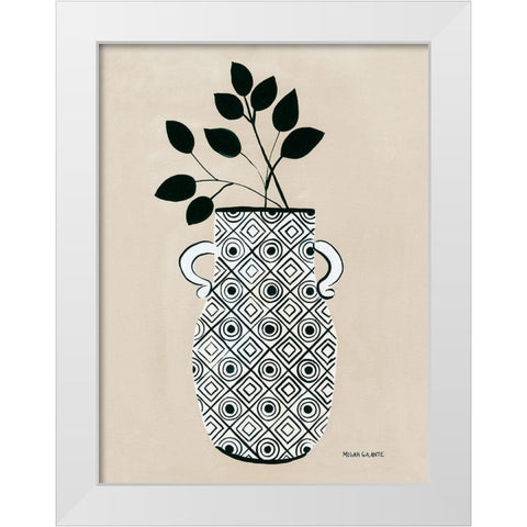 Luna Vase White Modern Wood Framed Art Print by Galante, Megan