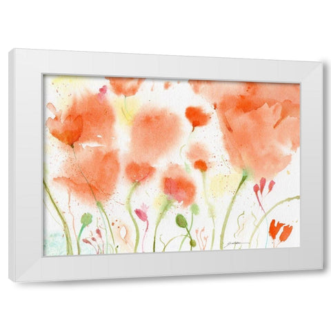 California Dreaming White Modern Wood Framed Art Print by Golden, Sheila