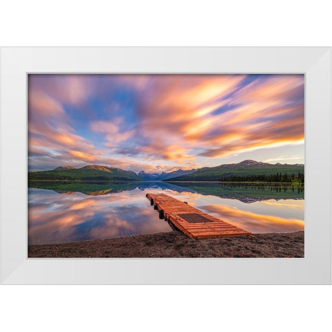 Alaska Lodge White Modern Wood Framed Art Print by Getty, Bruce