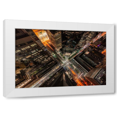 Grand Central New York White Modern Wood Framed Art Print by Getty, Bruce