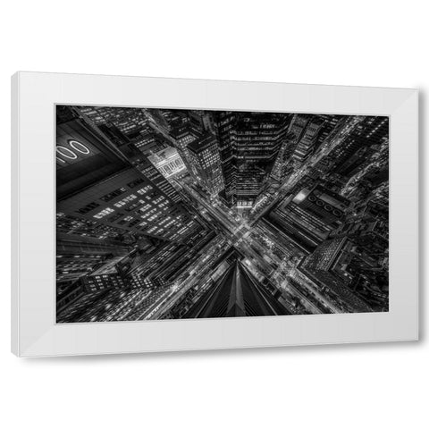 Park Avenue New York White Modern Wood Framed Art Print by Getty, Bruce