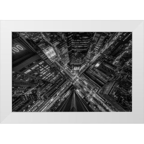 Park Avenue New York White Modern Wood Framed Art Print by Getty, Bruce