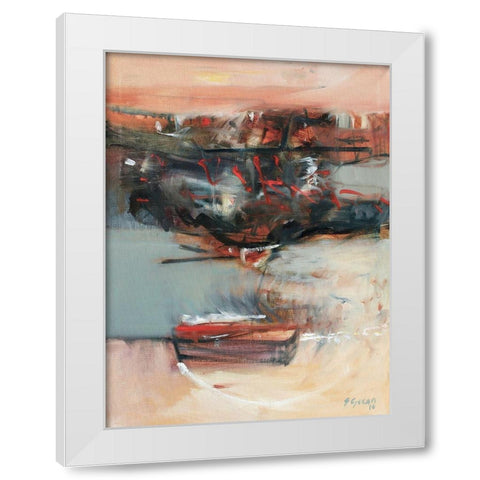Voyage No. 1 White Modern Wood Framed Art Print by Gocan, Simona
