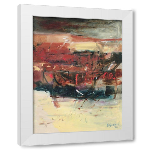 Voyage No. 2 White Modern Wood Framed Art Print by Gocan, Simona