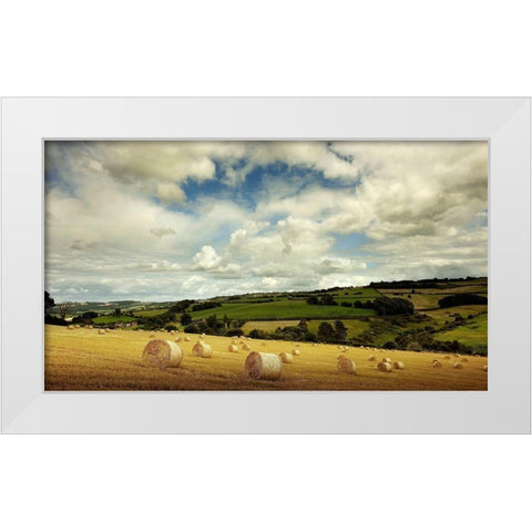 Summer Time White Modern Wood Framed Art Print by Goncalves, Adelino
