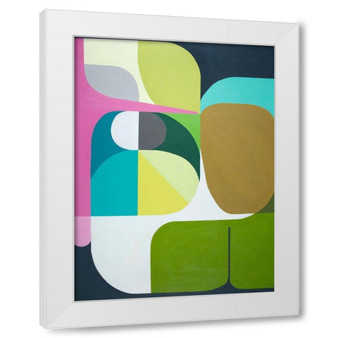 Journey White Modern Wood Framed Art Print by Griese, Marion
