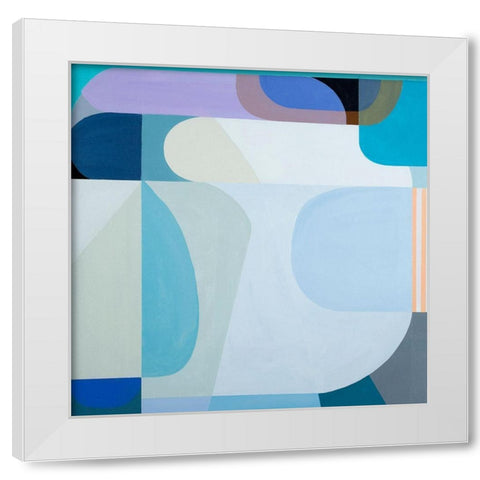 Winter Sun White Modern Wood Framed Art Print by Griese, Marion