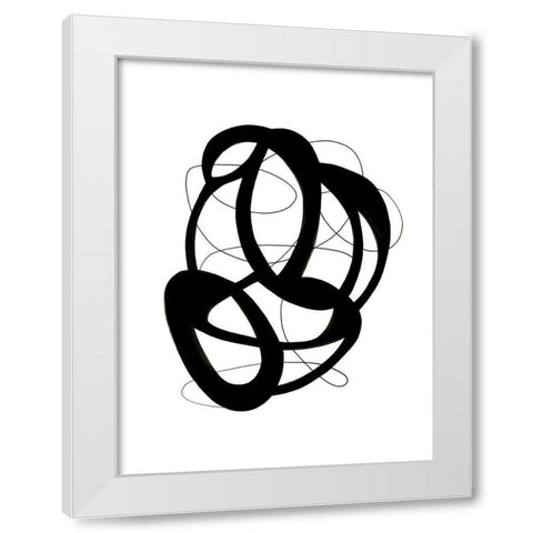 Continuum White Modern Wood Framed Art Print by Greenberg, Ilana