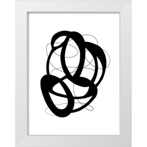 Continuum White Modern Wood Framed Art Print by Greenberg, Ilana