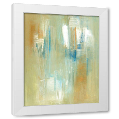 Swept Away White Modern Wood Framed Art Print by Greenberg, Ilana