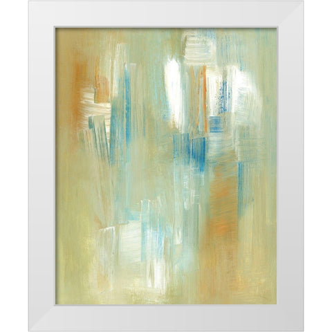 Swept Away White Modern Wood Framed Art Print by Greenberg, Ilana