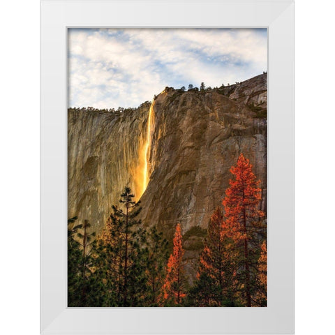 The Lost Fire White Modern Wood Framed Art Print by Gordon, Dave