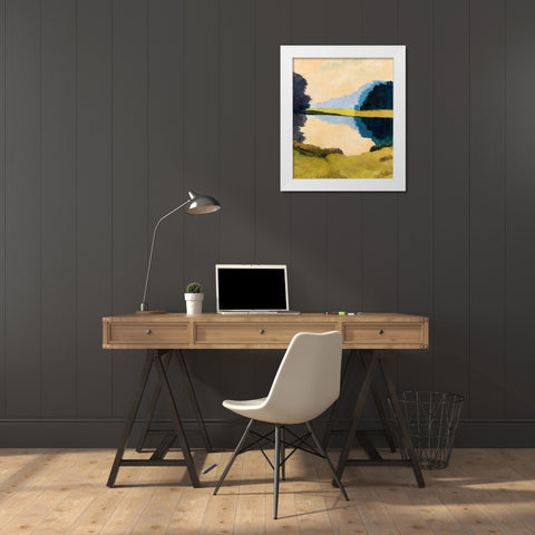 Local Reflections White Modern Wood Framed Art Print by Gordon, Toby
