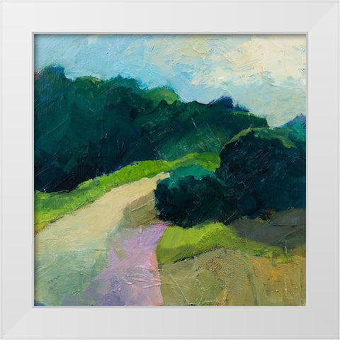 A Different Day-a Different Walk White Modern Wood Framed Art Print by Gordon, Toby