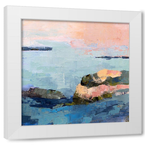 Fort Foster White Modern Wood Framed Art Print by Gordon, Toby