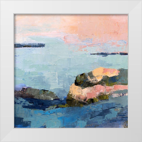 Fort Foster White Modern Wood Framed Art Print by Gordon, Toby
