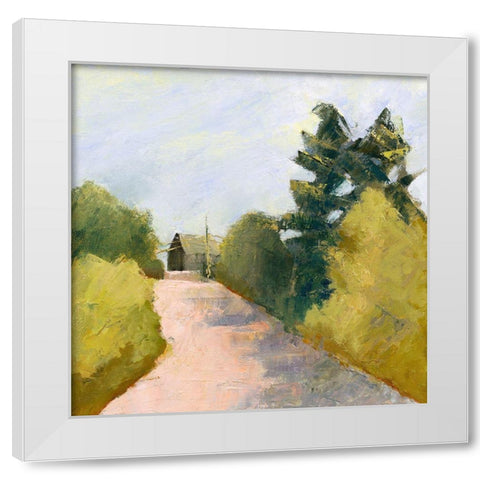 Looking Back White Modern Wood Framed Art Print by Gordon, Toby