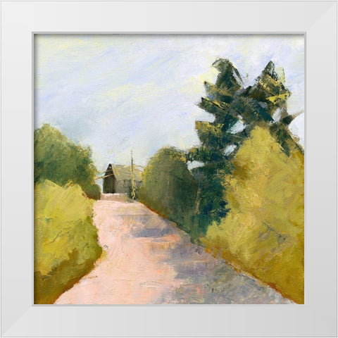 Looking Back White Modern Wood Framed Art Print by Gordon, Toby