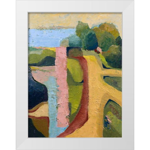 Sandy Hill Farm White Modern Wood Framed Art Print by Gordon, Toby