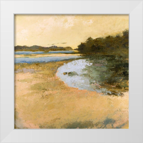 Brave Boat Harbor White Modern Wood Framed Art Print by Gordon, Toby