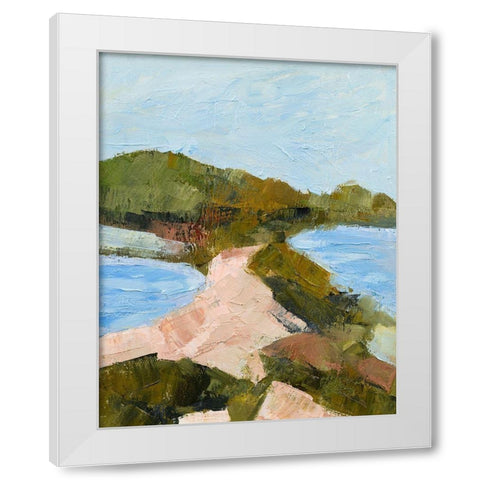 Edge of the Ocean White Modern Wood Framed Art Print by Gordon, Toby