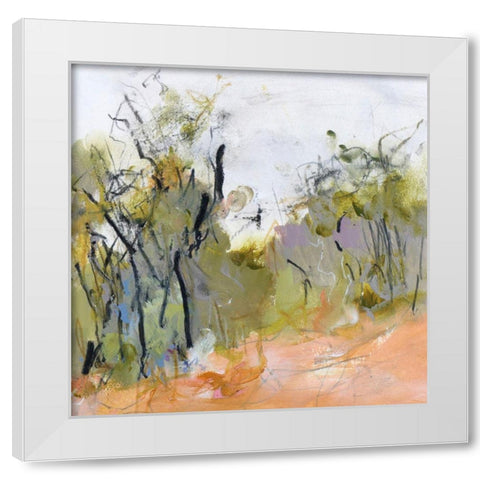 Fire Trail to Hanging Rock White Modern Wood Framed Art Print by Gordon, Ann