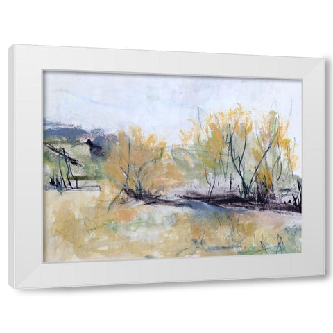 Fairlie Road White Modern Wood Framed Art Print by Gordon, Ann