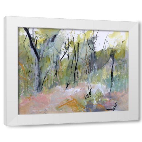 Melaleuca Clearing, Loftus White Modern Wood Framed Art Print by Gordon, Ann