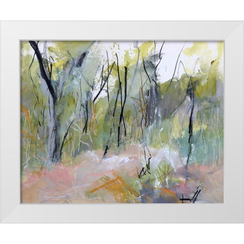 Melaleuca Clearing, Loftus White Modern Wood Framed Art Print by Gordon, Ann