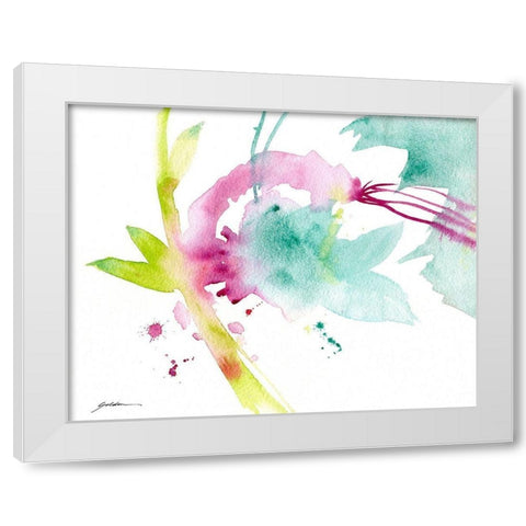 Spring Forth White Modern Wood Framed Art Print by Golden, Sheila