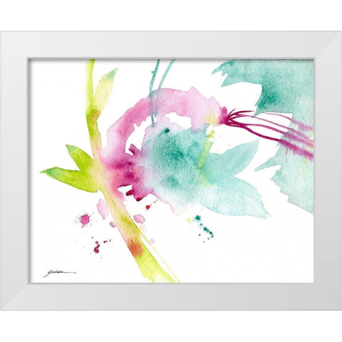 Spring Forth White Modern Wood Framed Art Print by Golden, Sheila
