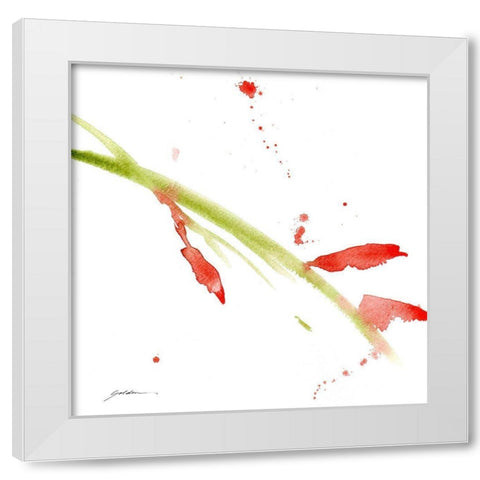 New Beginnings White Modern Wood Framed Art Print by Golden, Sheila