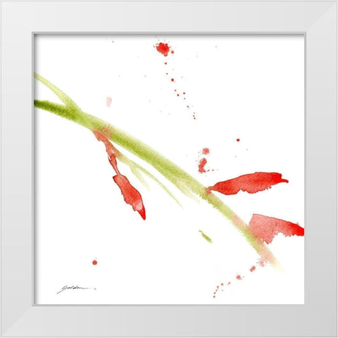 New Beginnings White Modern Wood Framed Art Print by Golden, Sheila