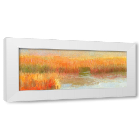 Salt Marsh Light White Modern Wood Framed Art Print by Gould, Laura Graham