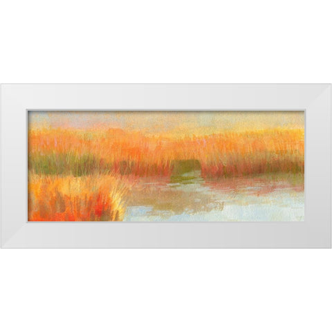 Salt Marsh Light White Modern Wood Framed Art Print by Gould, Laura Graham