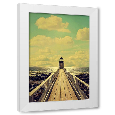 The Lighthouse White Modern Wood Framed Art Print by Grippo-Pike, Carrie Ann