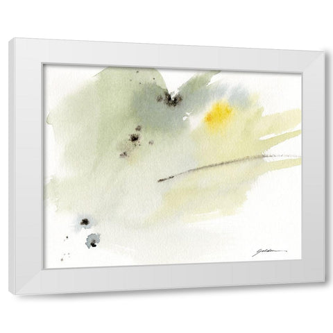 Illumination White Modern Wood Framed Art Print by Golden, Sheila