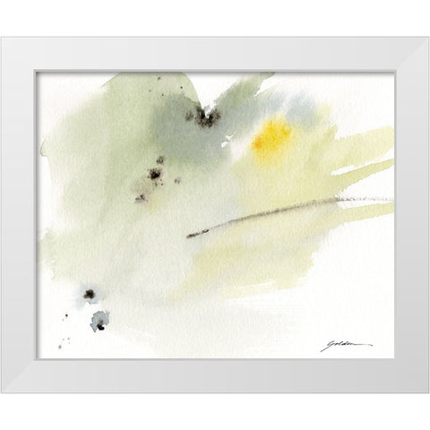 Illumination White Modern Wood Framed Art Print by Golden, Sheila
